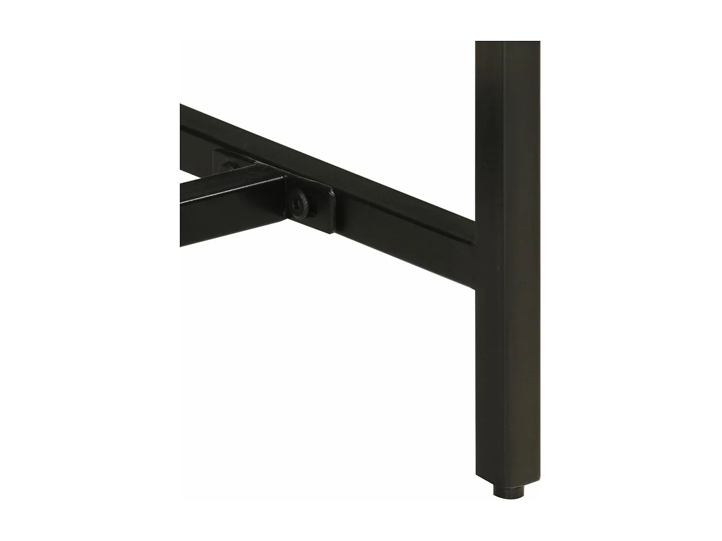 Consolle 110x30x75 cm in legno massello di mango grezzo e ferro