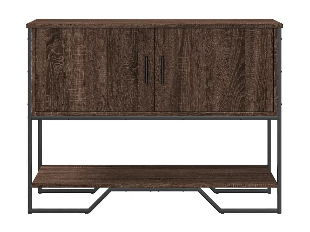 Consolle in rovere marrone 100x35x74,5 cm in multistrato