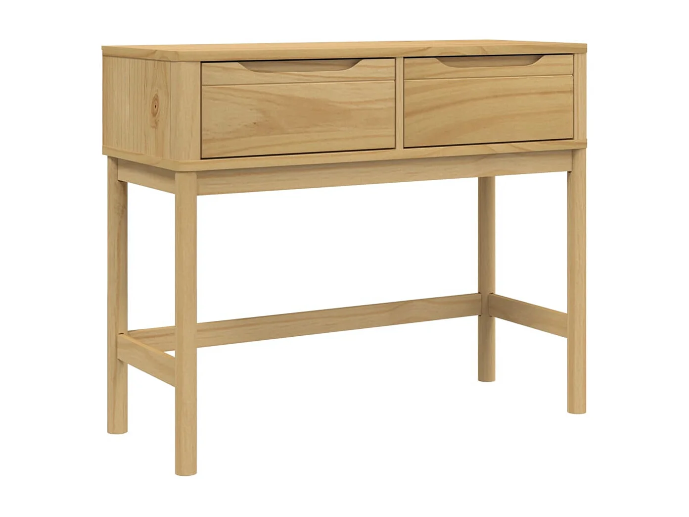 Table console FLORO marron cire 89,5x36,5x73 cm pin massif