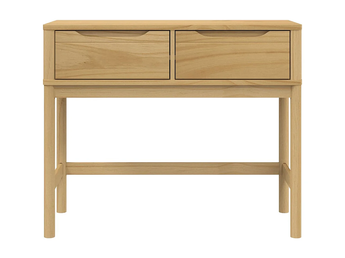 Table console FLORO marron cire 89,5x36,5x73 cm pin massif