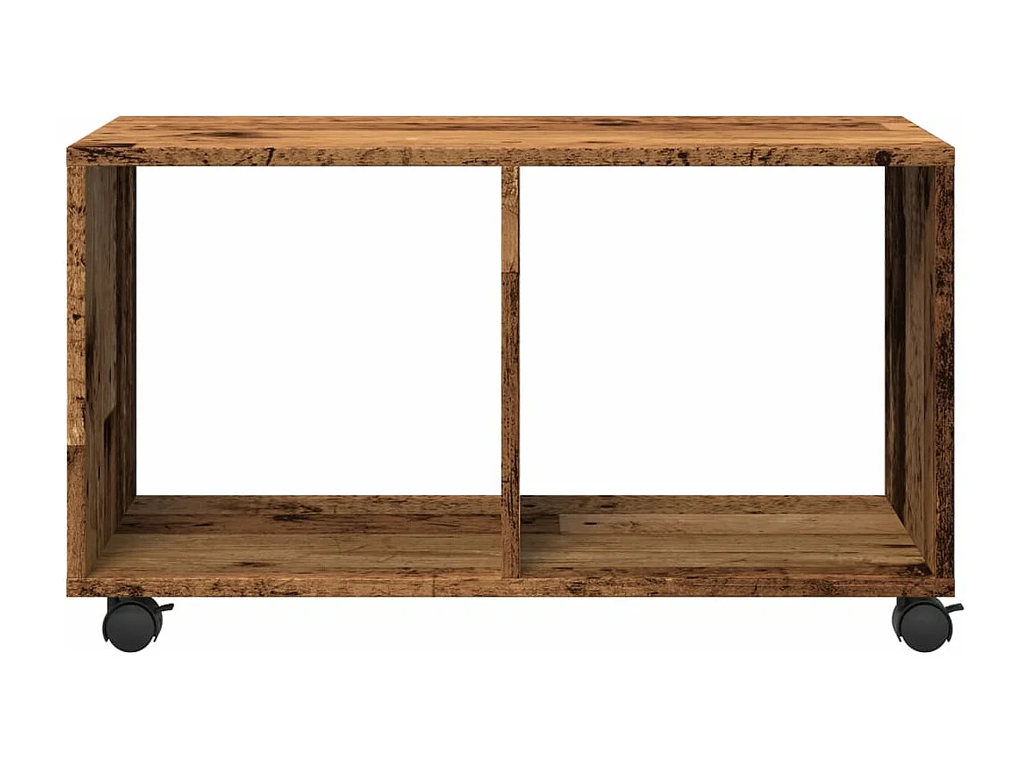 Armario con ruedas madera vieja 72x33x42,5 cm madera contrachapada