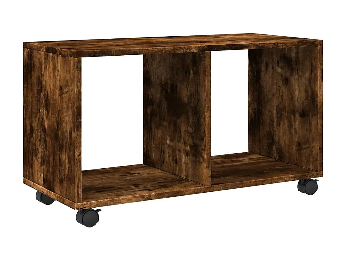 Mueble rodante roble ahumado 72x33x42,5 cm madera contrachapada