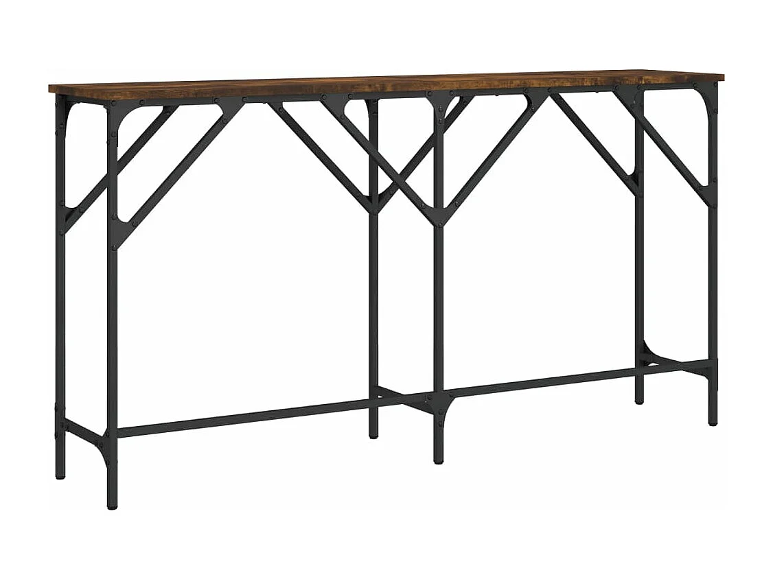 Consolle in rovere affumicato 140x29x75 cm in multistrato