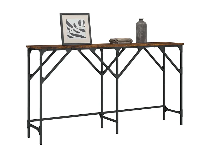 Consolle in rovere affumicato 140x29x75 cm in multistrato