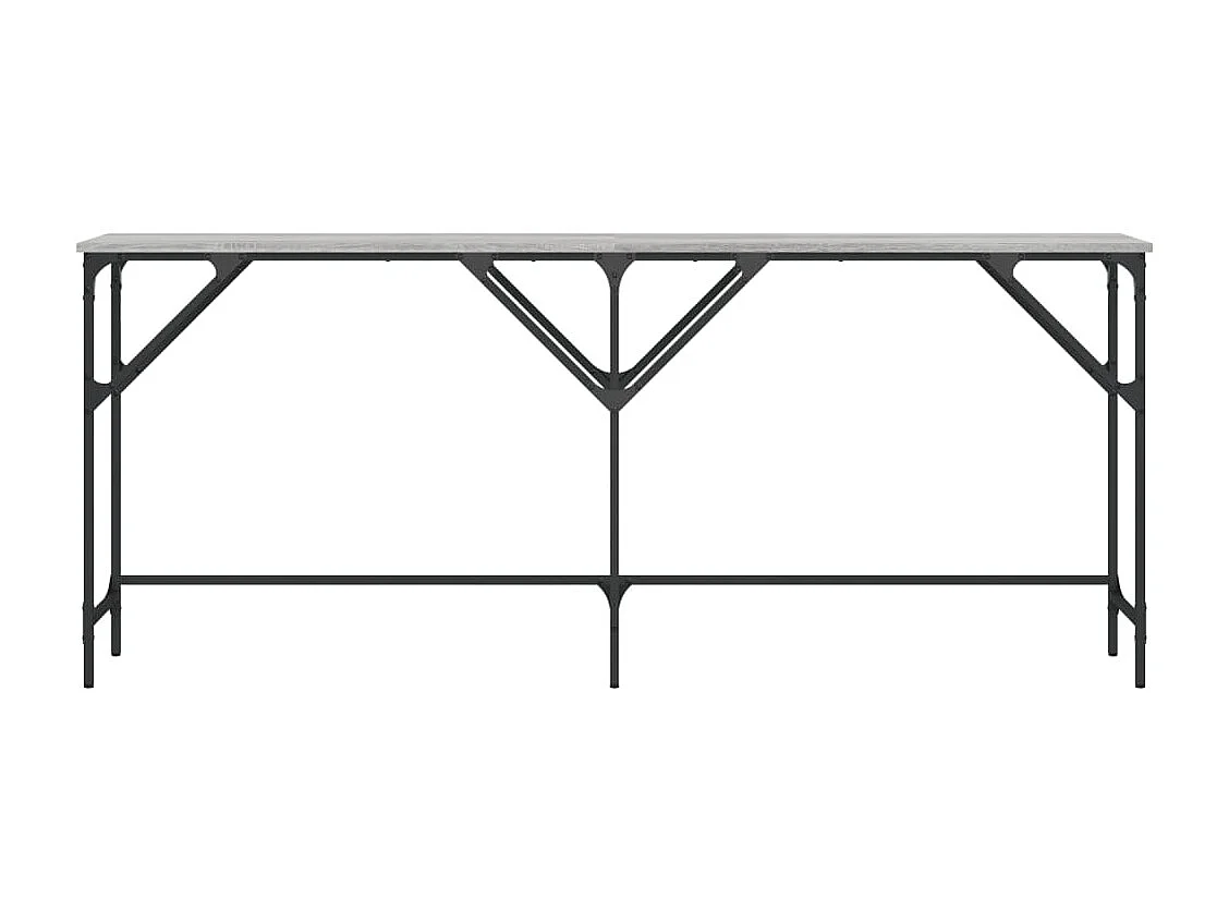 Sonoma grauer Konsolentisch 180x29x75 cm, Holzwerkstoff