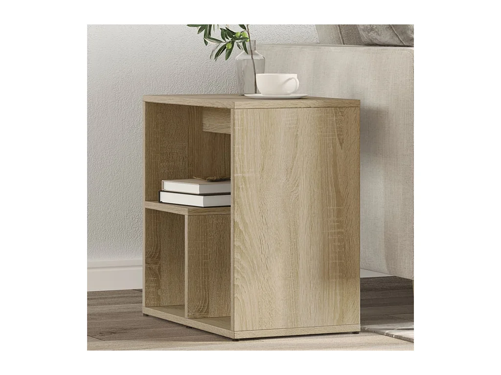 Tables d'appoint 2 pcs chêne sonoma 50x30x50 cm bois ingénierie