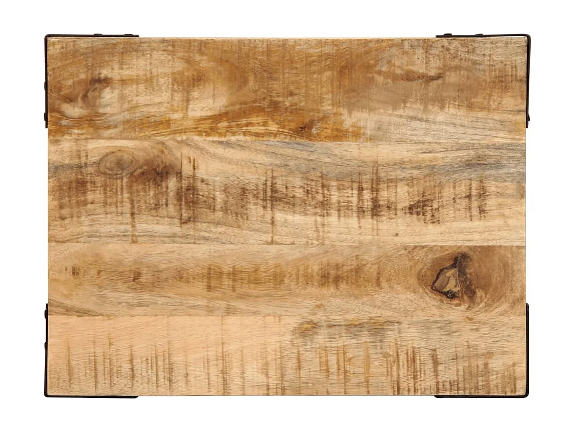 Mesa auxiliar 40x30x40 cm madera maciza de mango en bruto