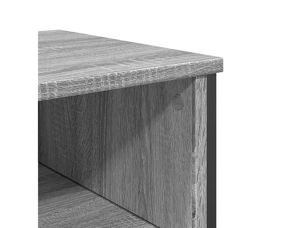 Table console sonoma gris 100x35x74,5 cm bois d'ingénierie