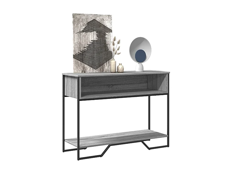 Consolle Sonoma grigia 100x35x74,5 cm in derivati del legno