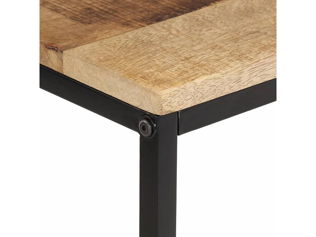 Konsolentisch 70x35x70 cm rohes massives Mangoholz