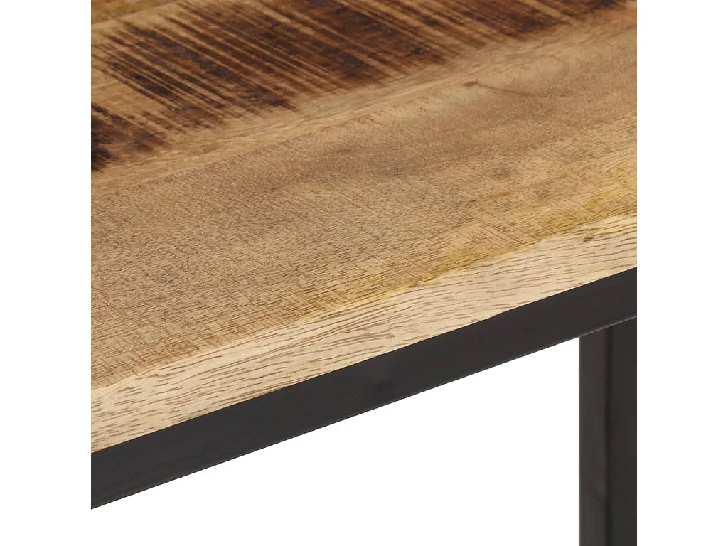 Konsolentisch 70x35x70 cm rohes massives Mangoholz