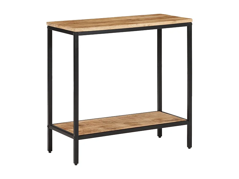 Table console 70x35x70 cm bois de manguier massif brut