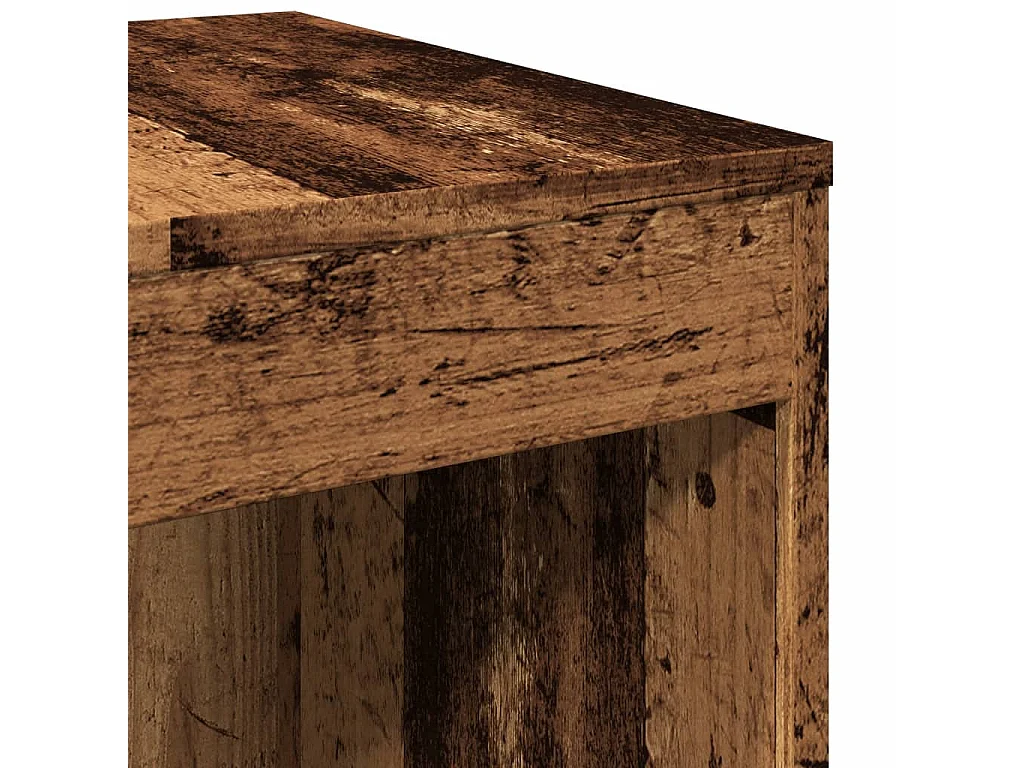 Tables gigognes 3 pcs vieux bois bois d'ingénierie