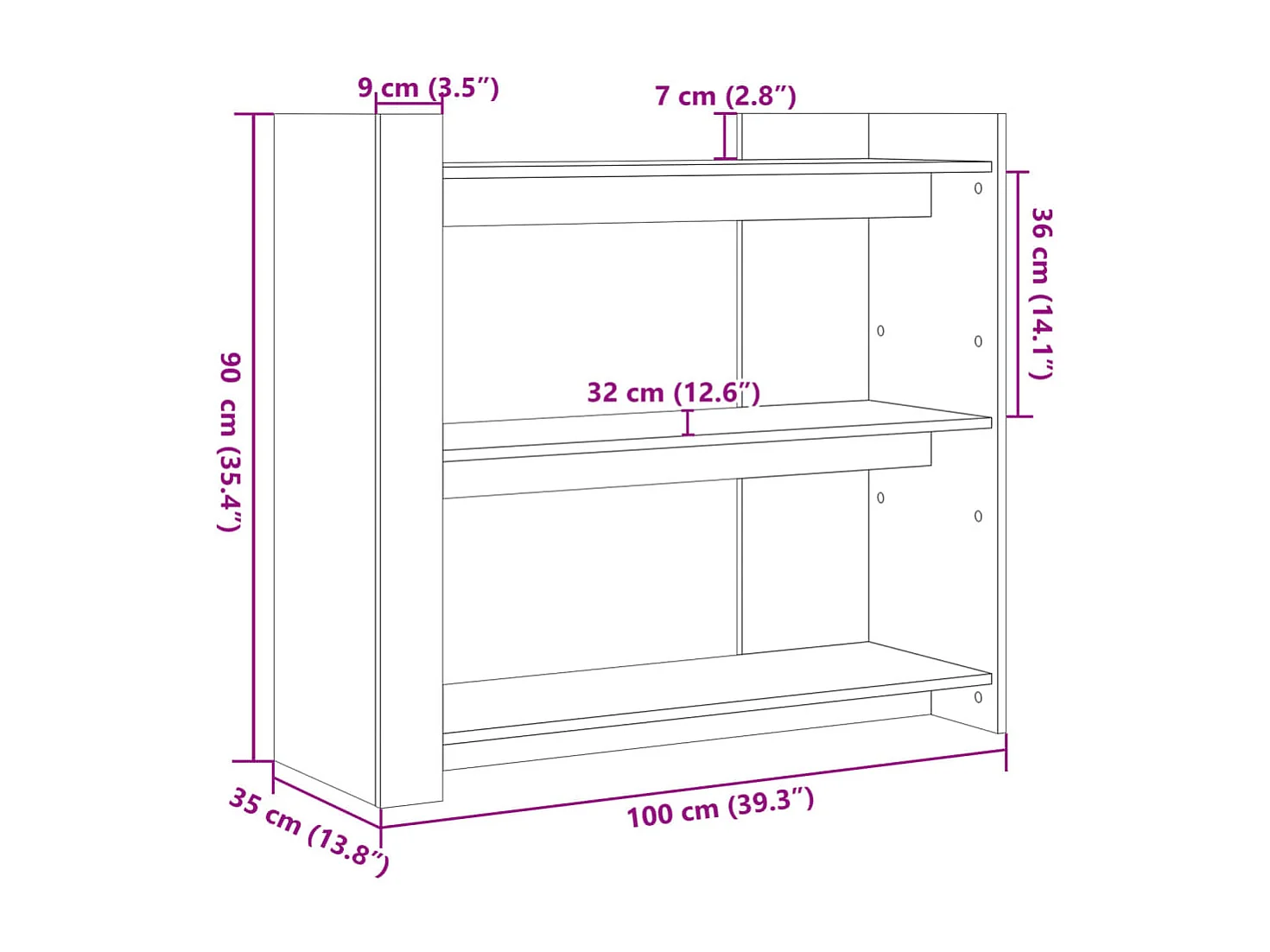 Table console blanc 100x35x90 cm bois d’ingénierie