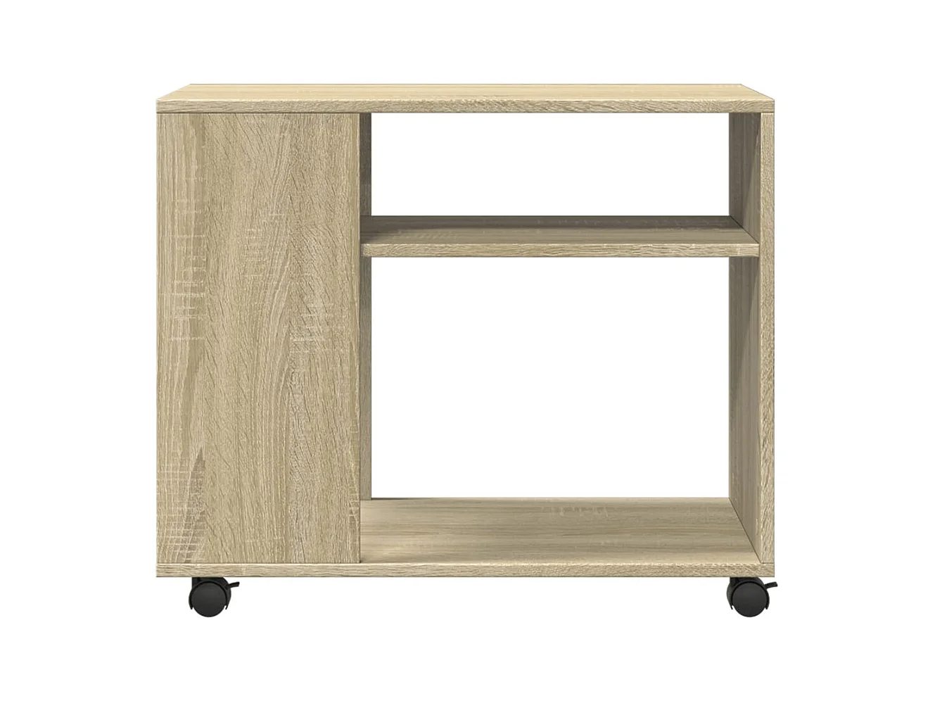 Tavolino con ruote MDF: rovere Sonoma