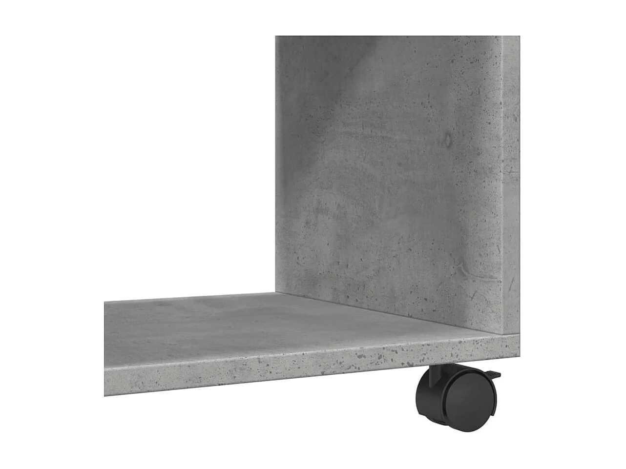 Mobile con rotelle grigio cemento 72x33x42,5 cm in derivati del legno