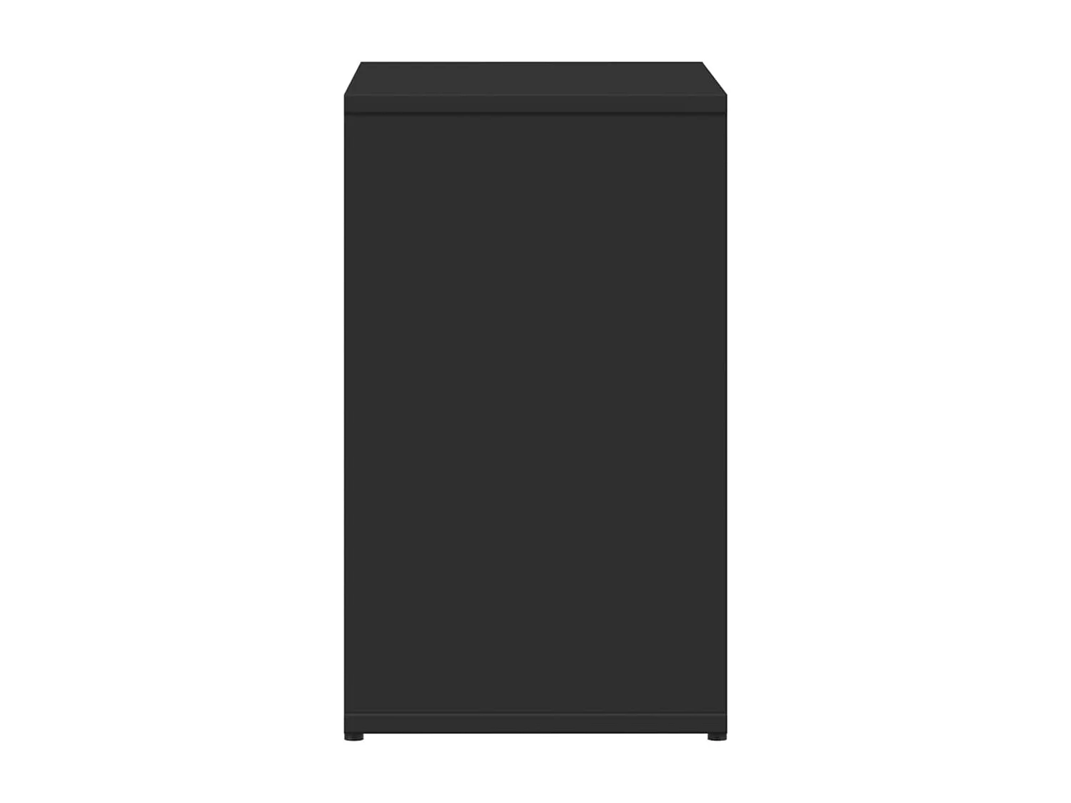 Mesa auxiliar Negro 50x30x50 cm Madera contrachapada