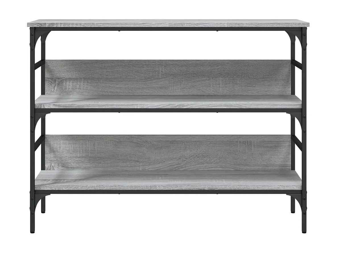 Mesa console cinza Sonoma 100x32x75 cm madeira projetada