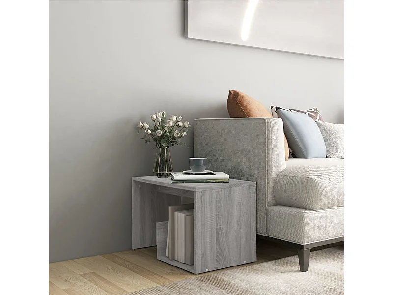 Sonoma Beistelltisch grau 59x36x38 cm Holzwerkstoff