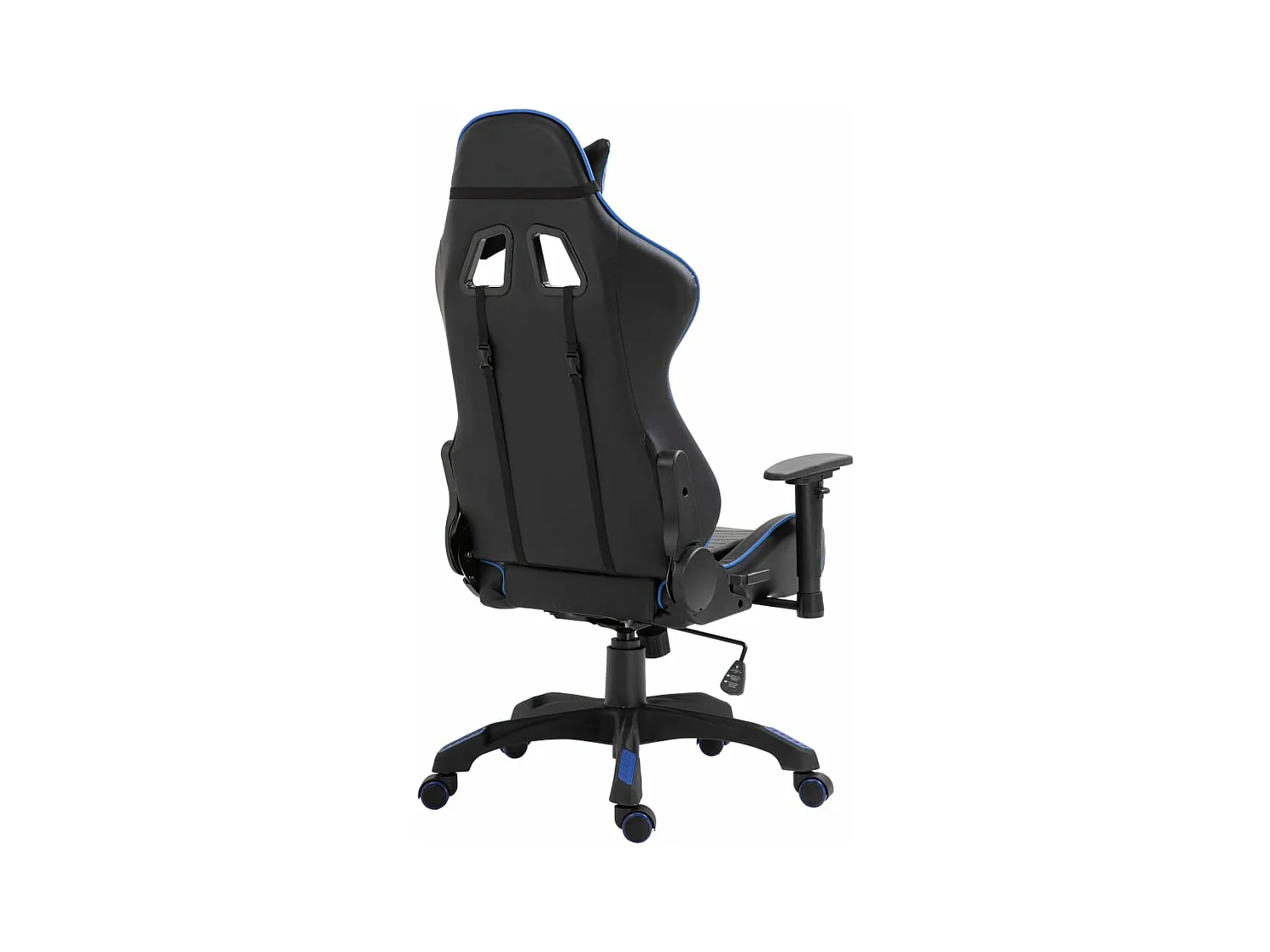 Blauer Gaming-Stuhl aus Kunstleder