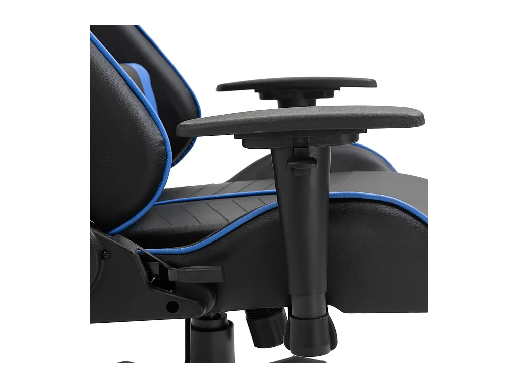 Blauer Gaming-Stuhl aus Kunstleder