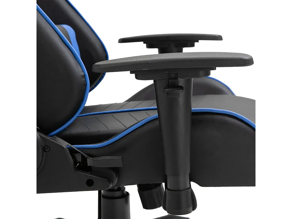 Blauer Gaming-Stuhl aus Kunstleder