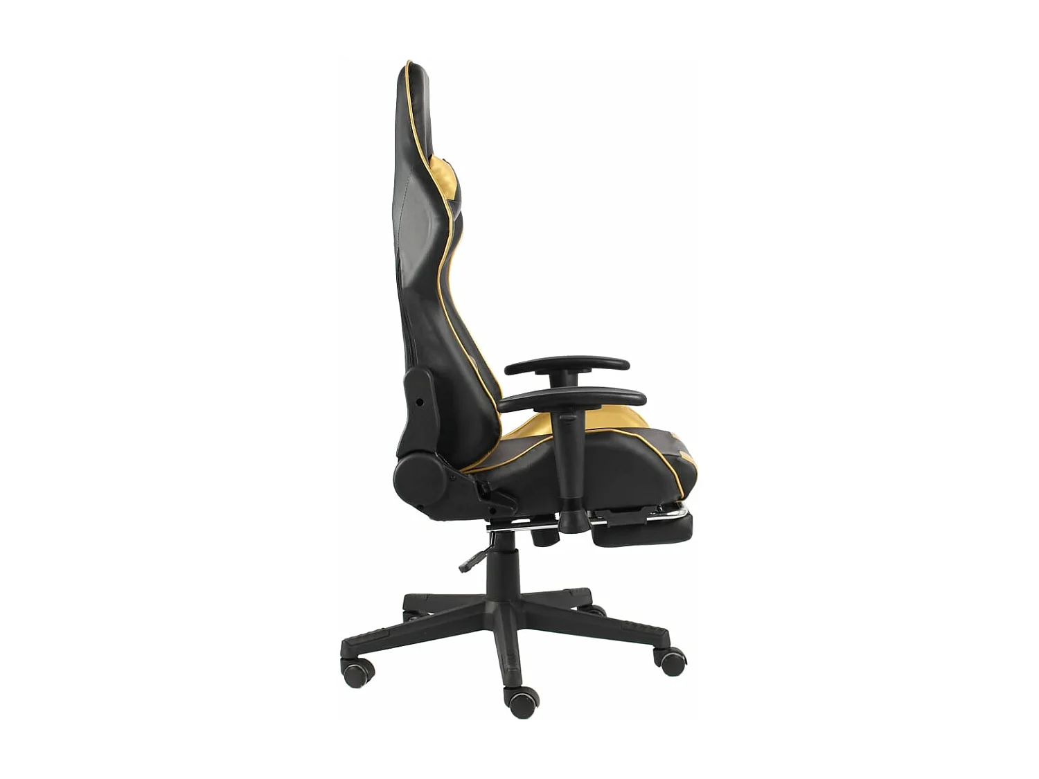 Chaise de jeu pivotante avec repose-pied Doré PVC