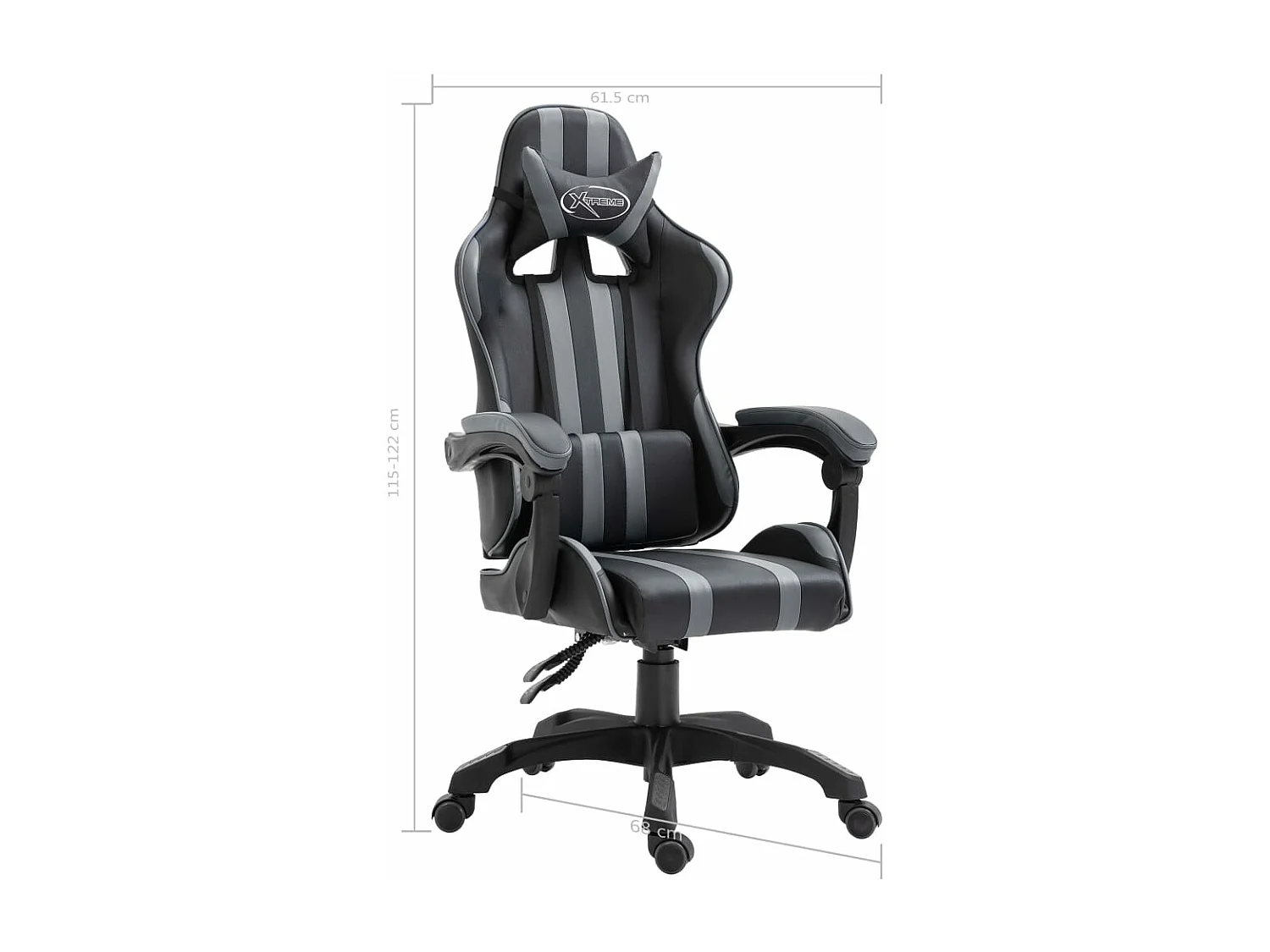 Chaise de jeu Gris Similicuir