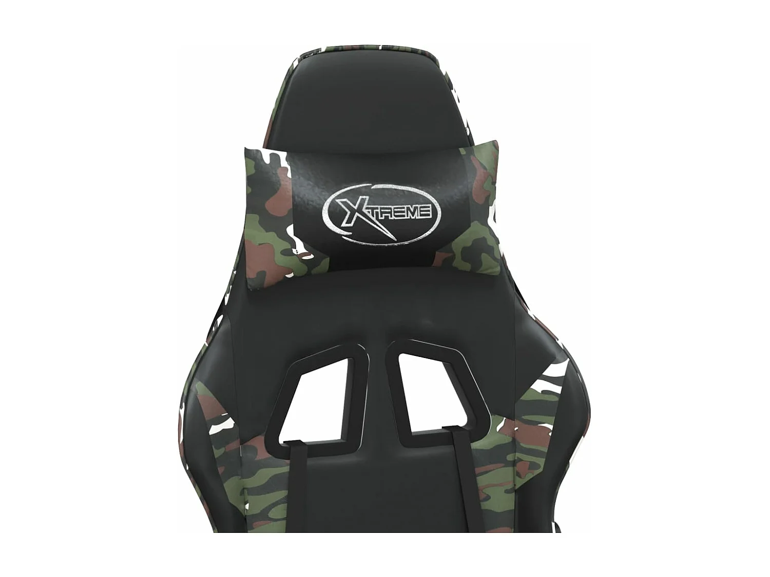 Sedia da gaming con poggiapiedi Similpelle nera e mimetica