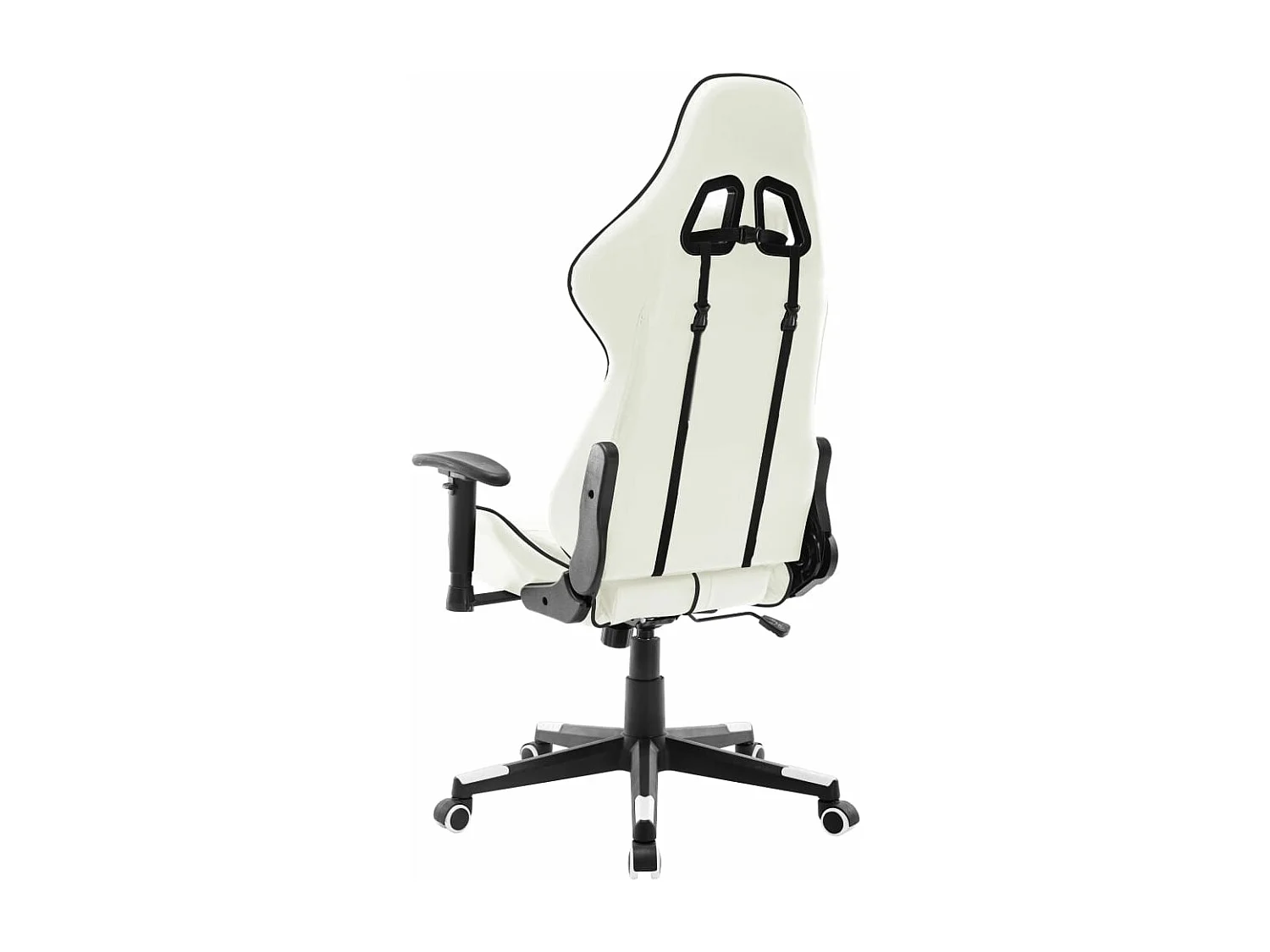 Chaise de jeu Blanc et noir Cuir artificiel