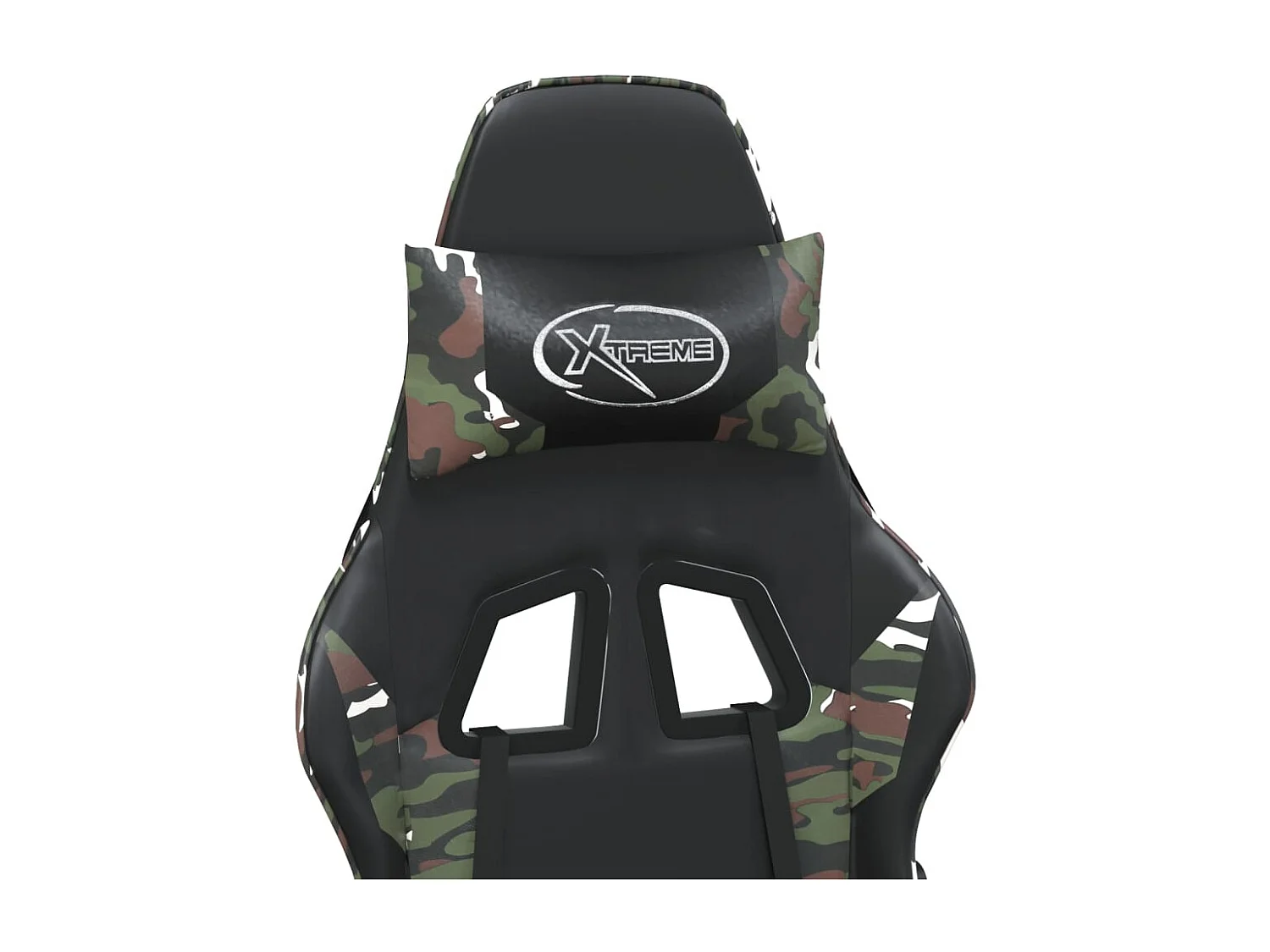 Reposapiés Masaje Silla Gaming Camuflaje Negro Polipiel