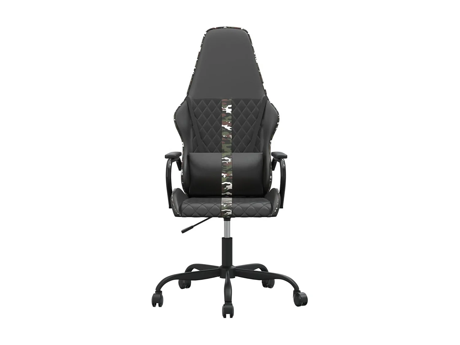 Chaise de jeu de massage camouflage et noir similicuir