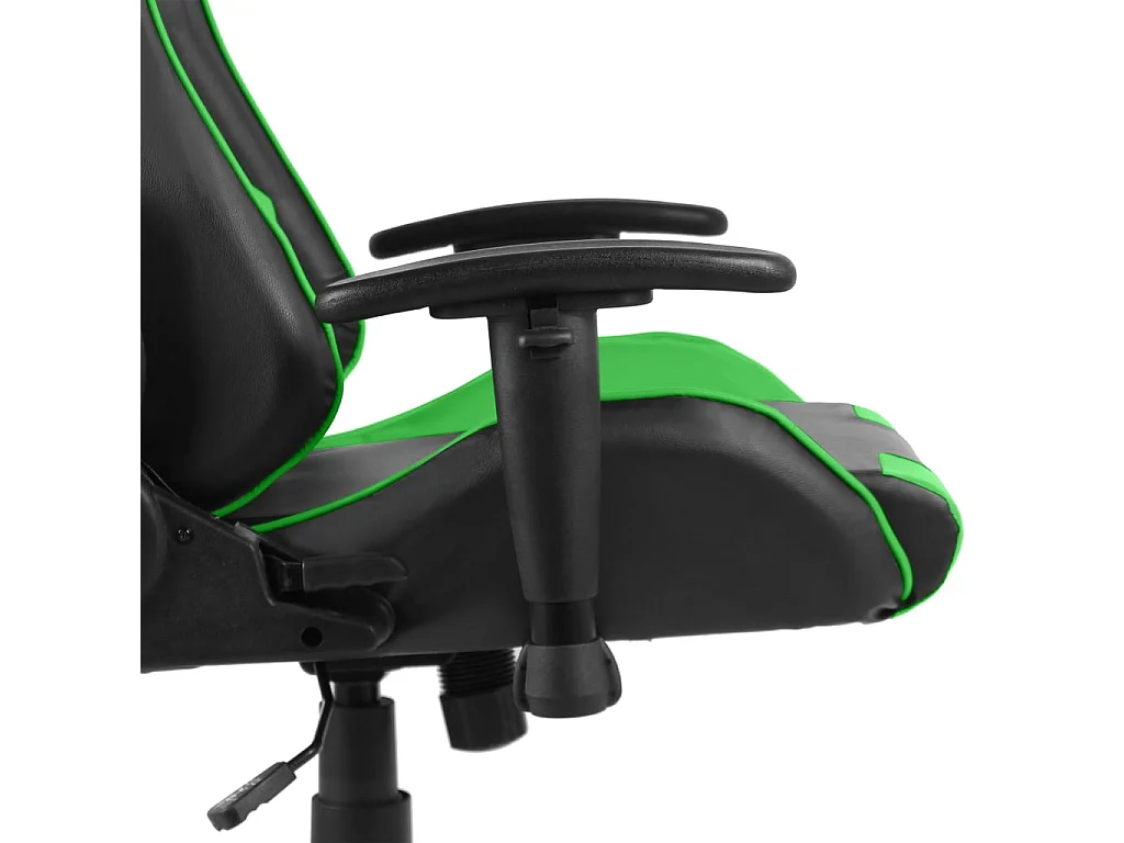 Cadeira Gaming Giratória PVC Verde