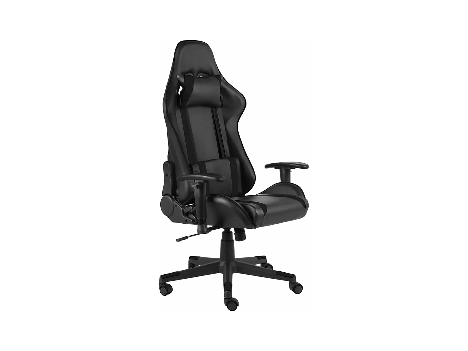 Chaise de jeu pivotante Noir PVC