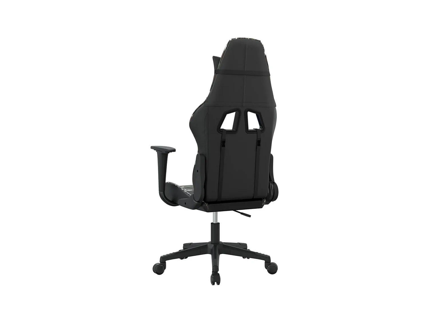 Chaise de jeu Noir et camouflage Similicuir