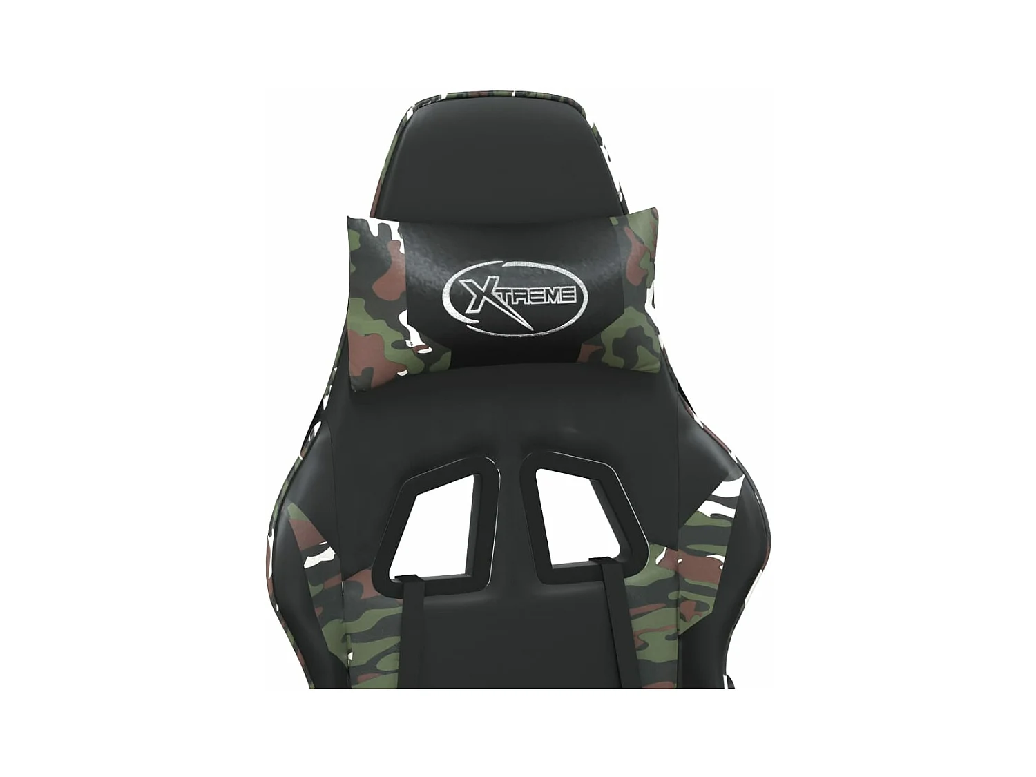 Chaise de jeu Noir et camouflage Similicuir