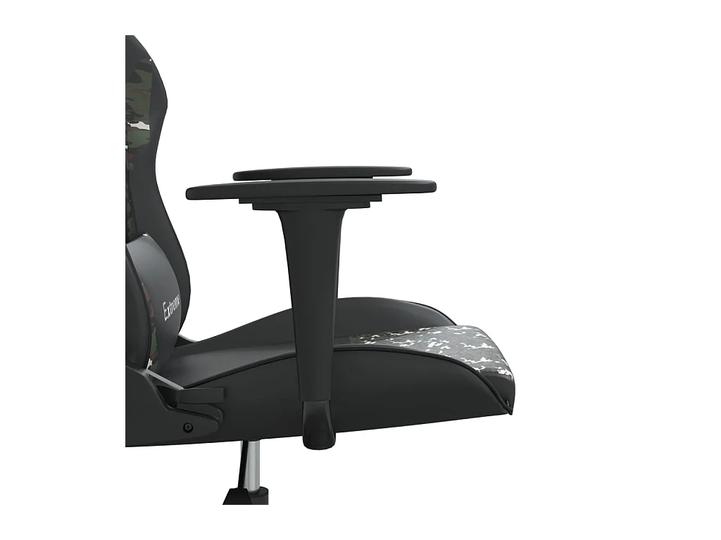 Chaise de jeu Noir et camouflage Similicuir
