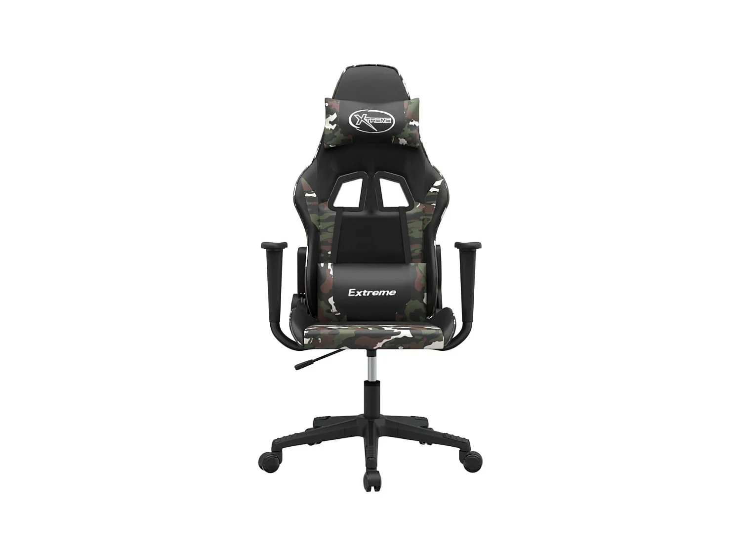 Chaise de jeu Noir et camouflage Similicuir