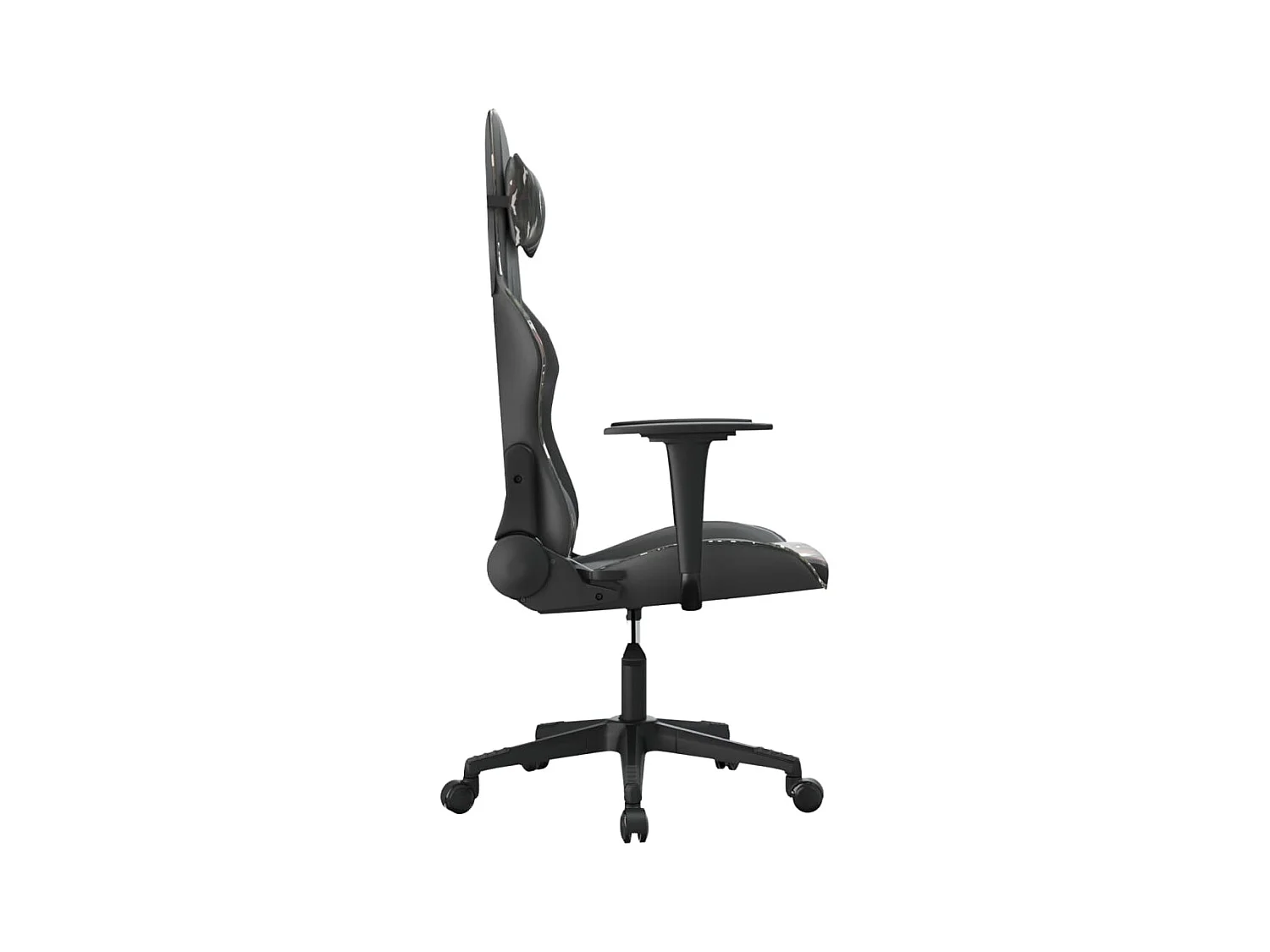 Chaise de jeu Noir et camouflage Similicuir