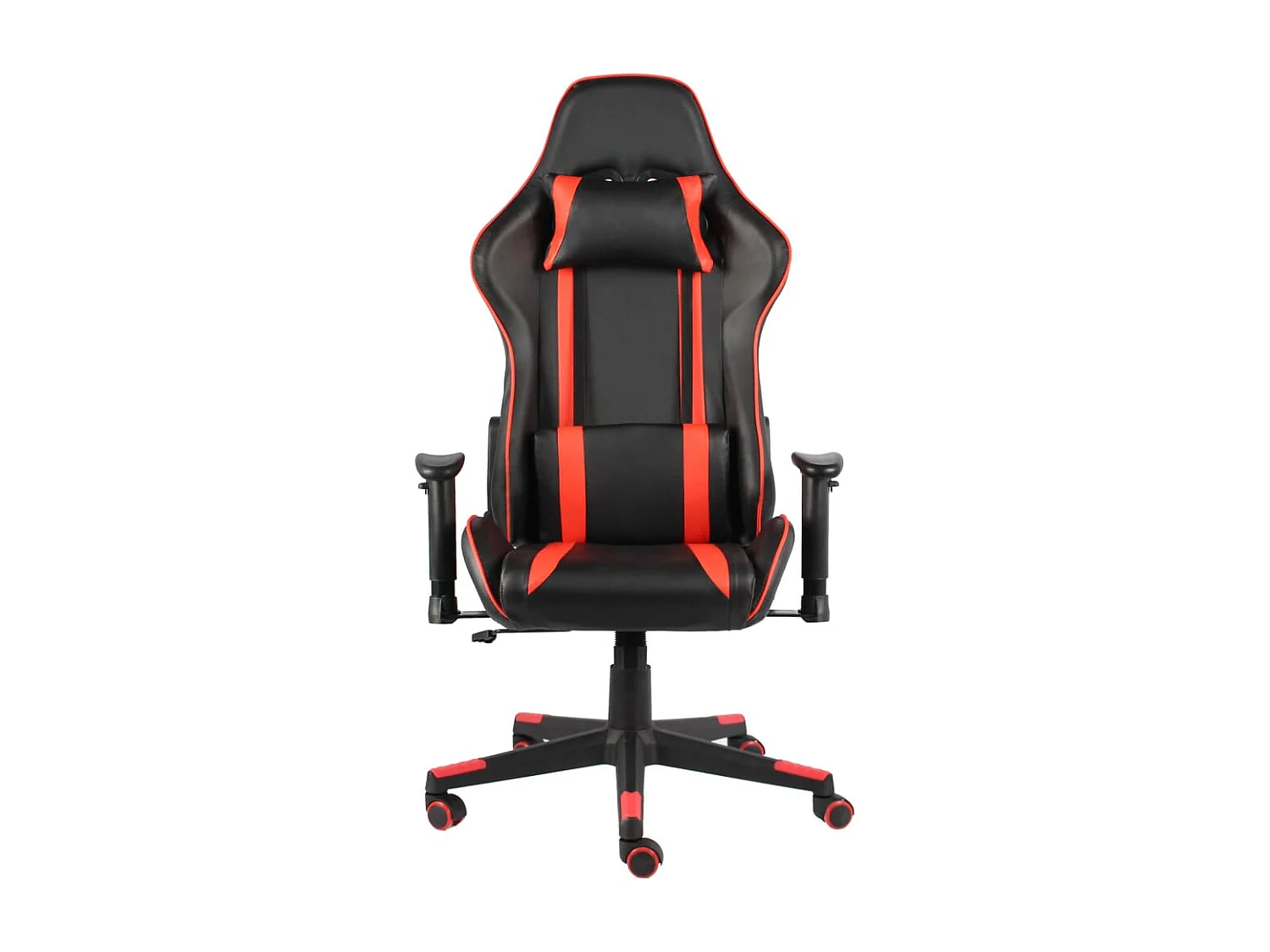 Silla gaming giratoria PVC rojo
