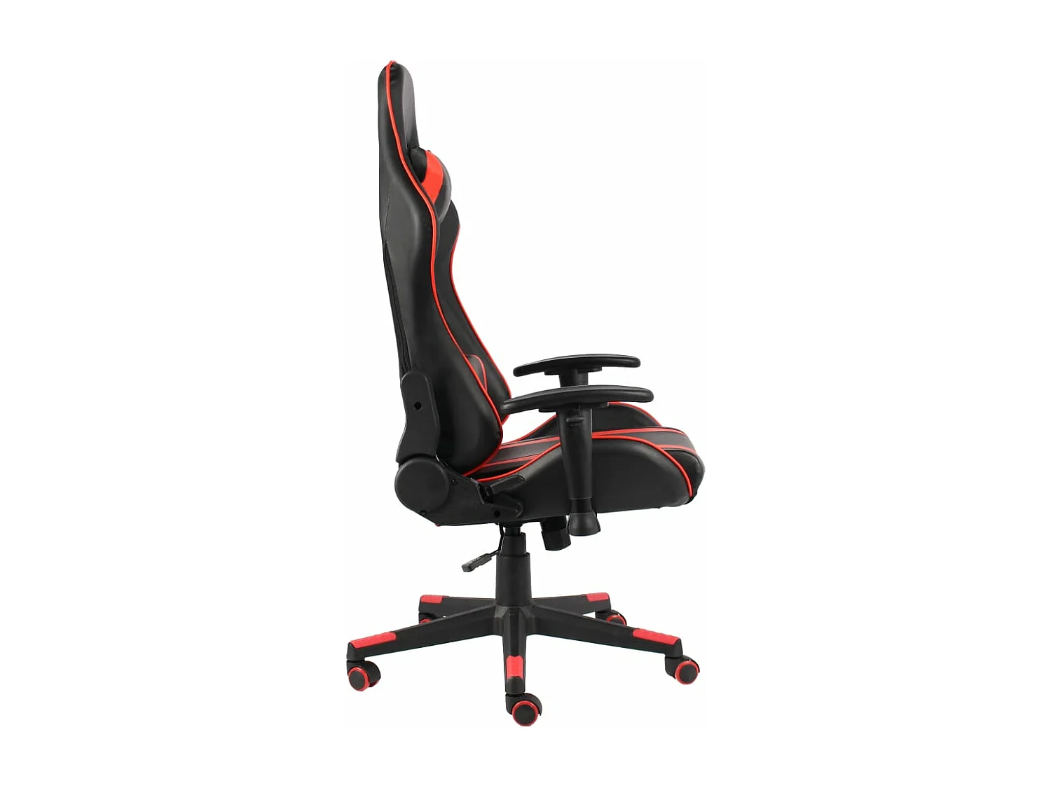 Silla gaming giratoria PVC rojo