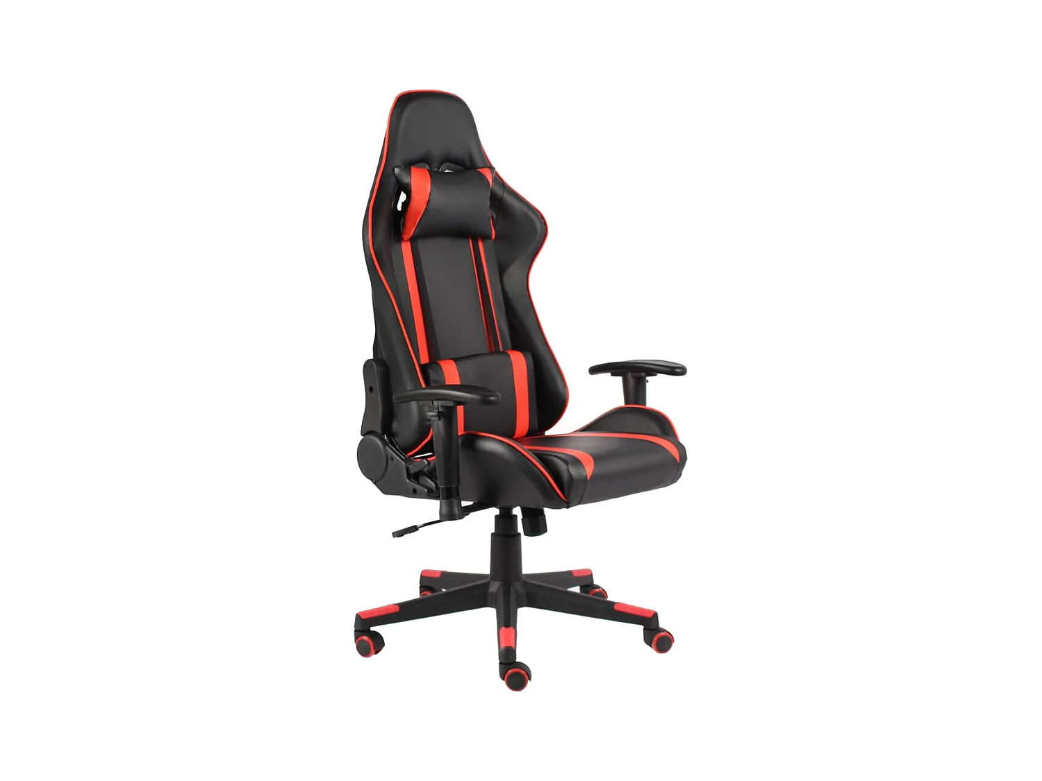 Drehbarer Gaming-Stuhl aus rotem PVC