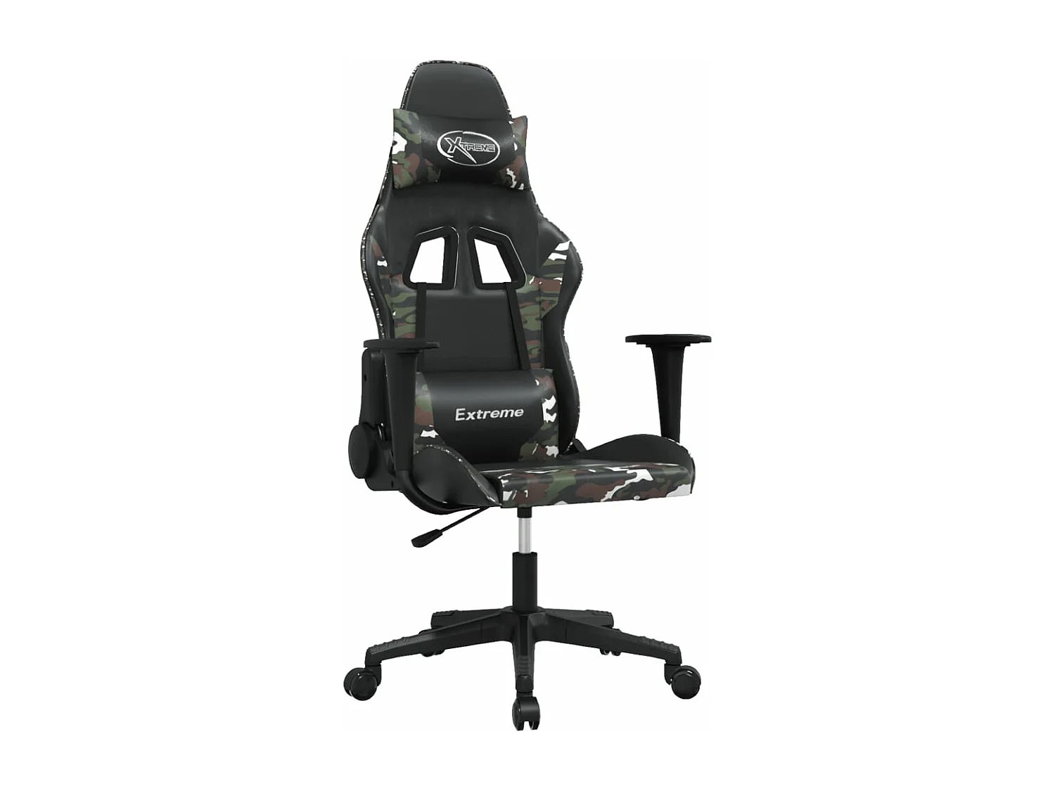 Silla Gaming Masaje Polipiel Negra y Camuflaje