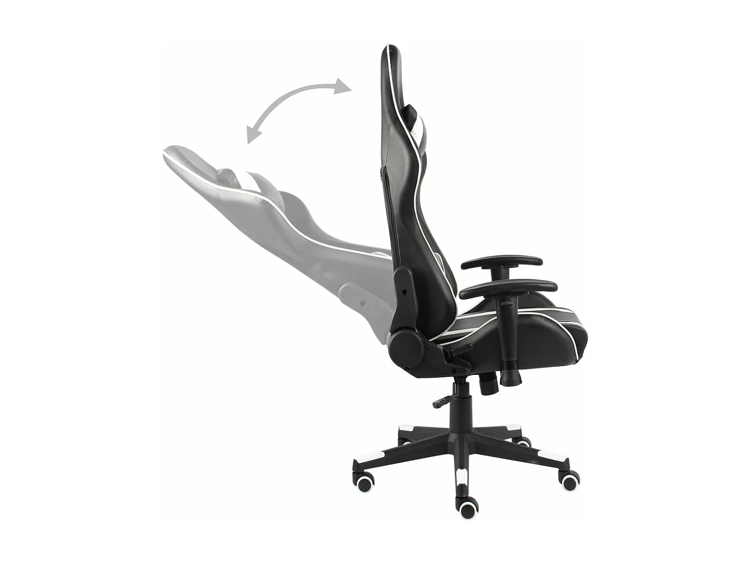 Chaise de jeu pivotante Blanc PVC