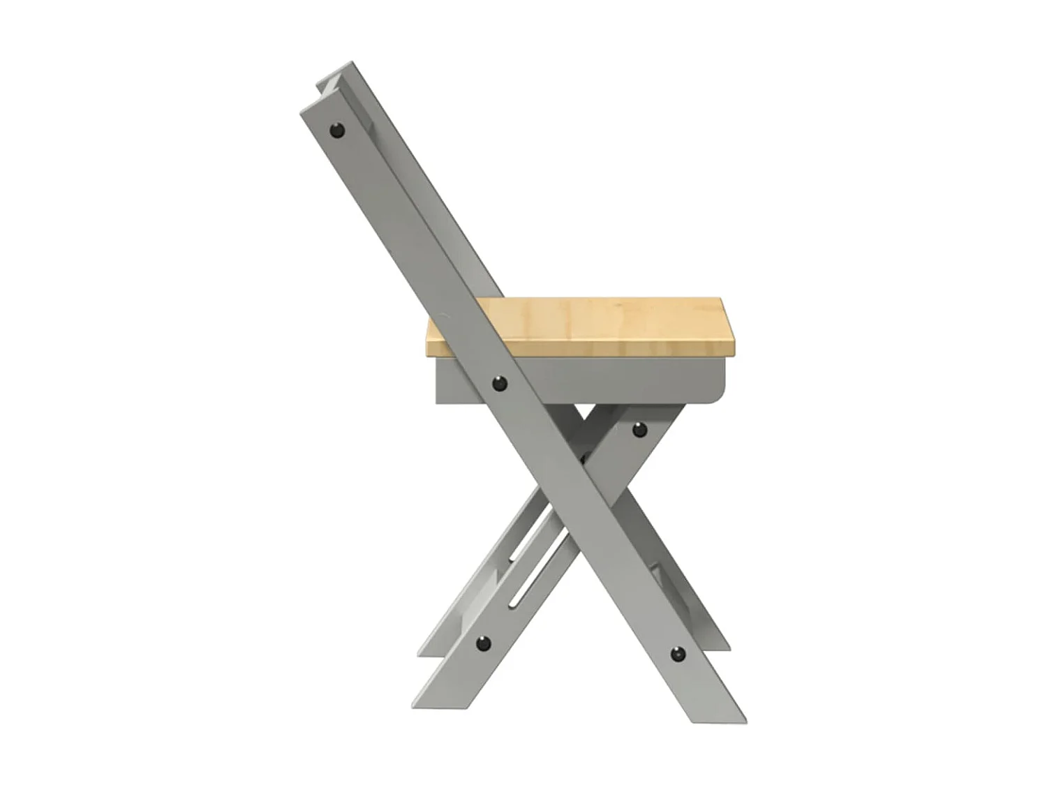 Chaises à manger pliables lot de 4 Corona bois de pin massif