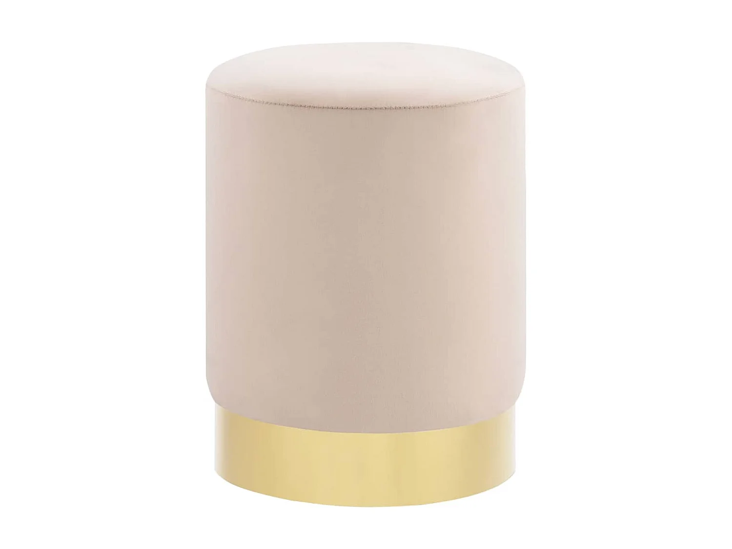 Banqueta de veludo damasco e dourado