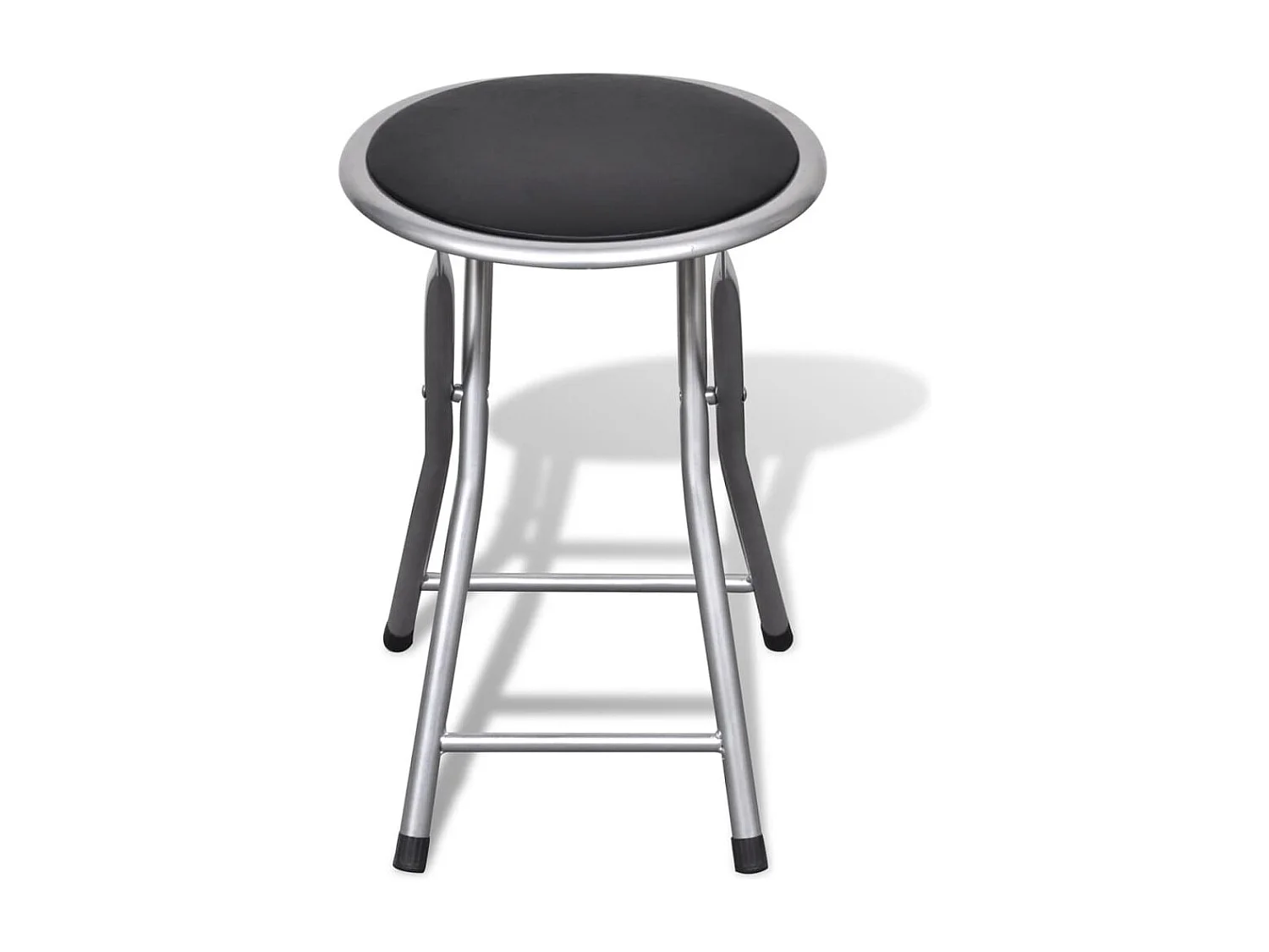 Tabourets de bar pliables lot de 4 similicuir