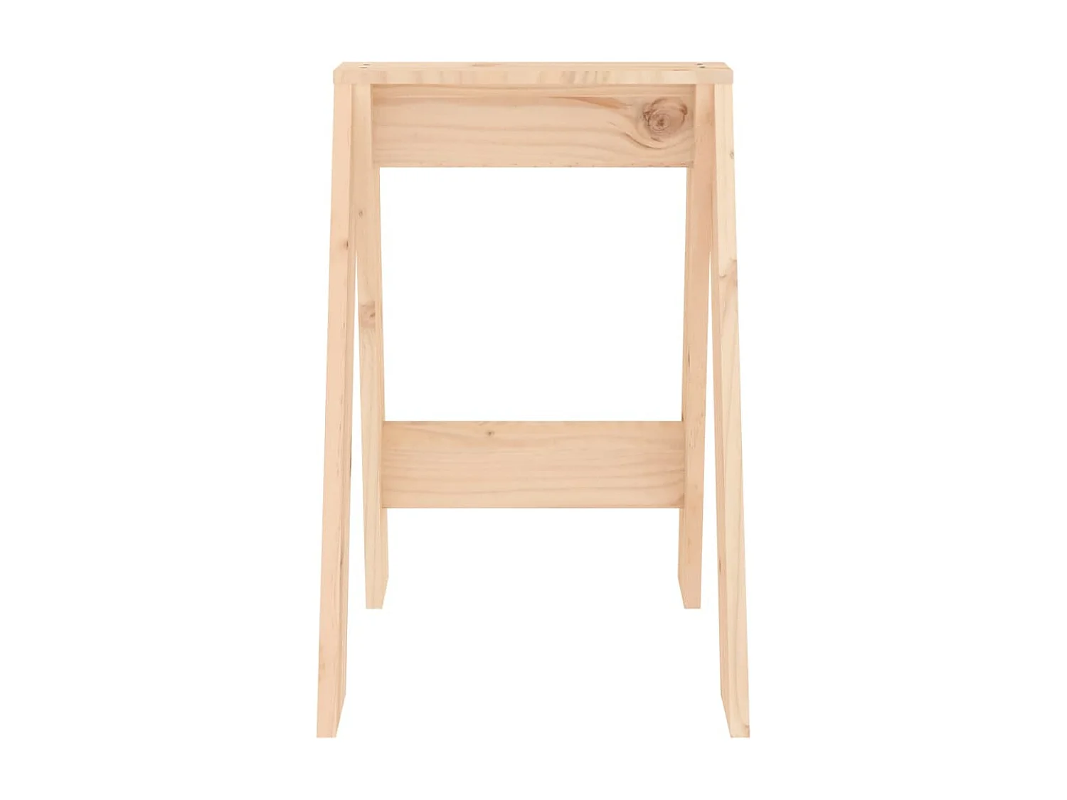 Conjunto de 2 bancos em madeira maciça de pinho 40x40x60 cm