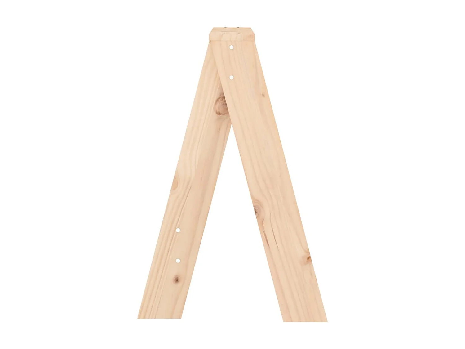 Conjunto de 2 bancos em madeira maciça de pinho 40x40x60 cm