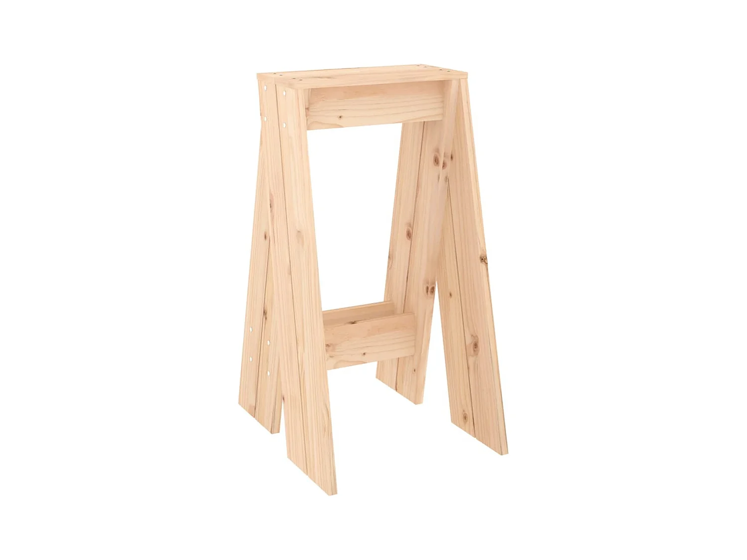 Tabourets lot de 2 40x40x75 cm bois massif de pin